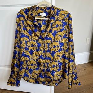 Jcrew Collection Lion silk set